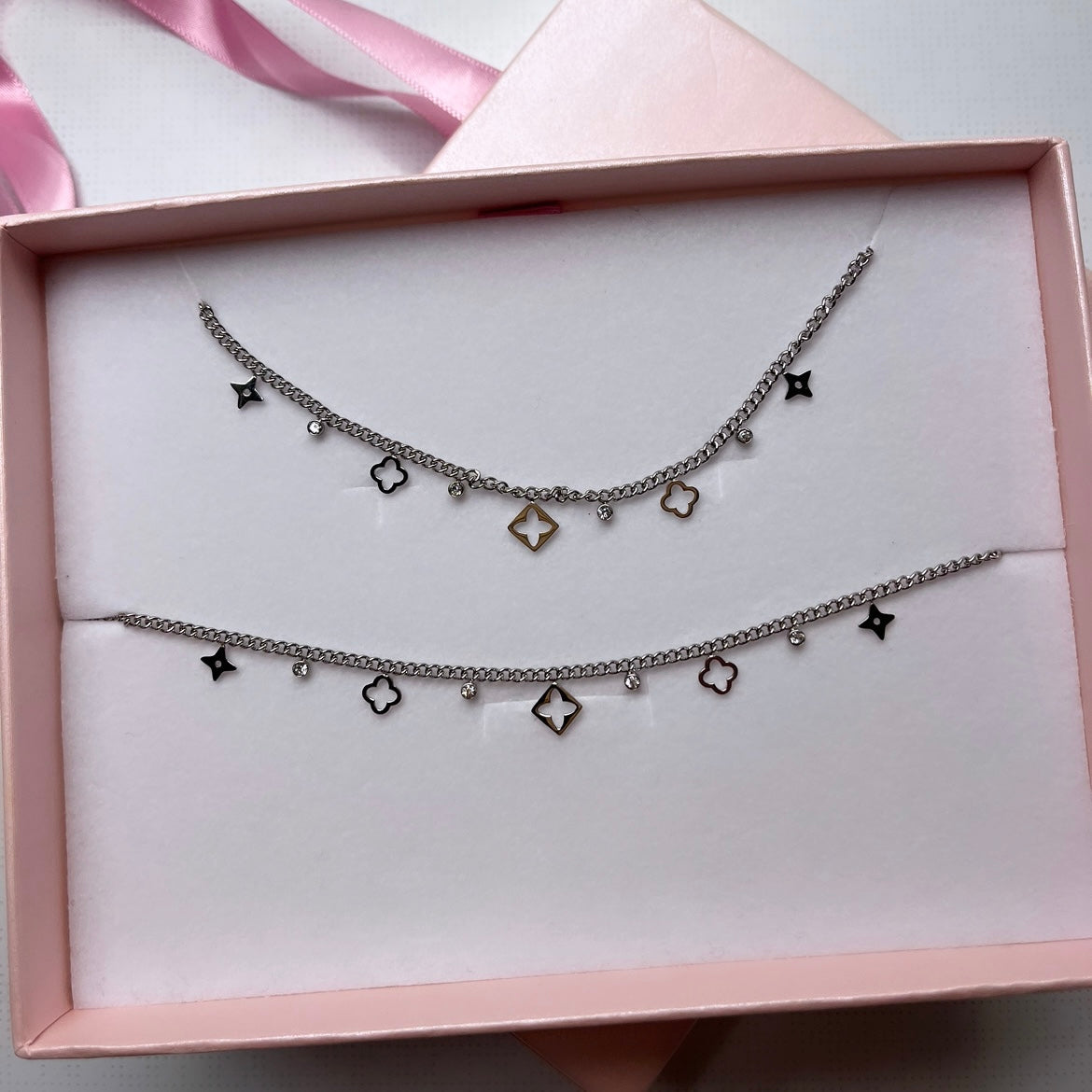 Parure inspiration V. Argenté