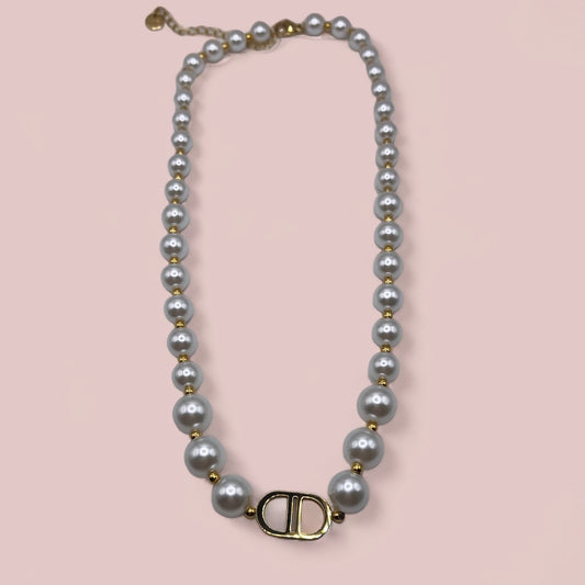 Collier perlée CD