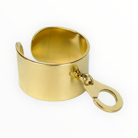 Bague breloque Menotte - Dorée