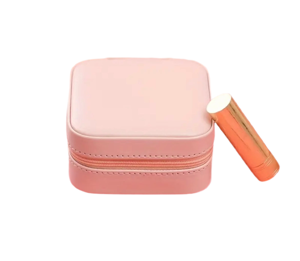 Boîte à bijoux rose