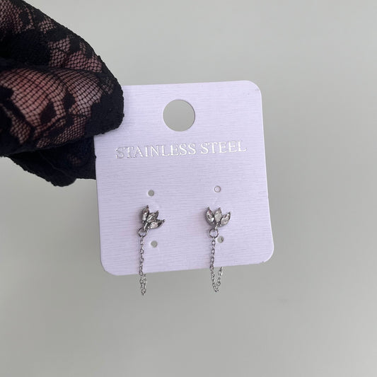 Boucles d’oreilles Tiana argenté