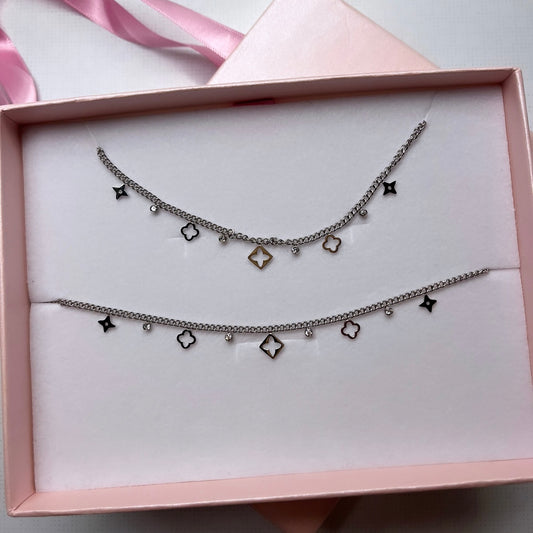 Parure inspiration V. Argenté