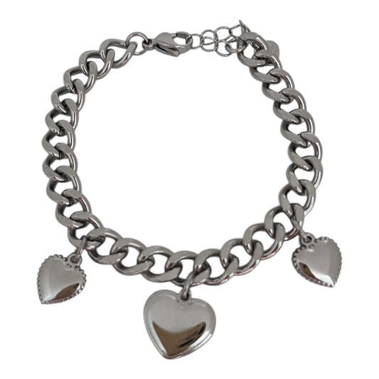 Bracelet breloque cœur Argenté