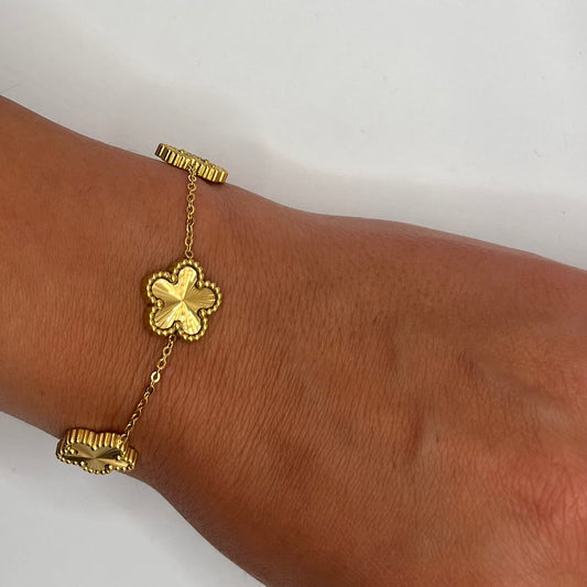 Bracelet Inspiration Trèfle D'Or